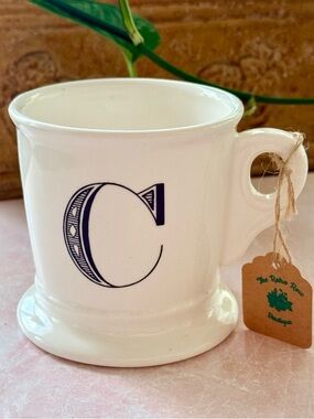 Anthropologie Monogram “C” Stoneware Mug